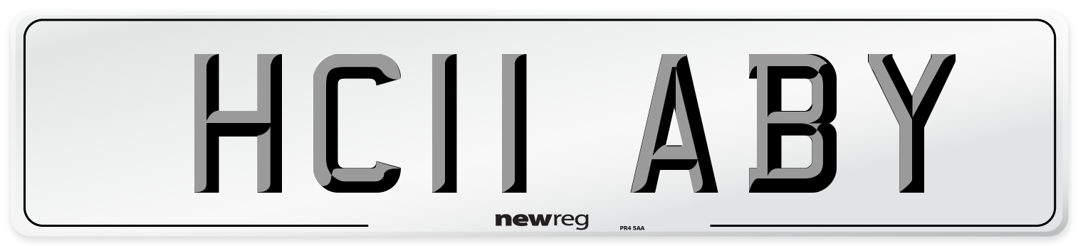 HC11 ABY Number Plate from New Reg